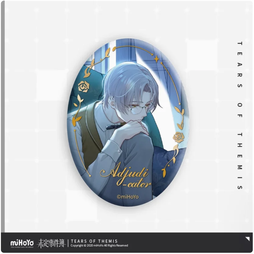 2024 Anime Tears of Themis Appointed Day Series Special-shaped Badge Baji Vilhelm Richard Marius von Hagen Brooch Button Gift