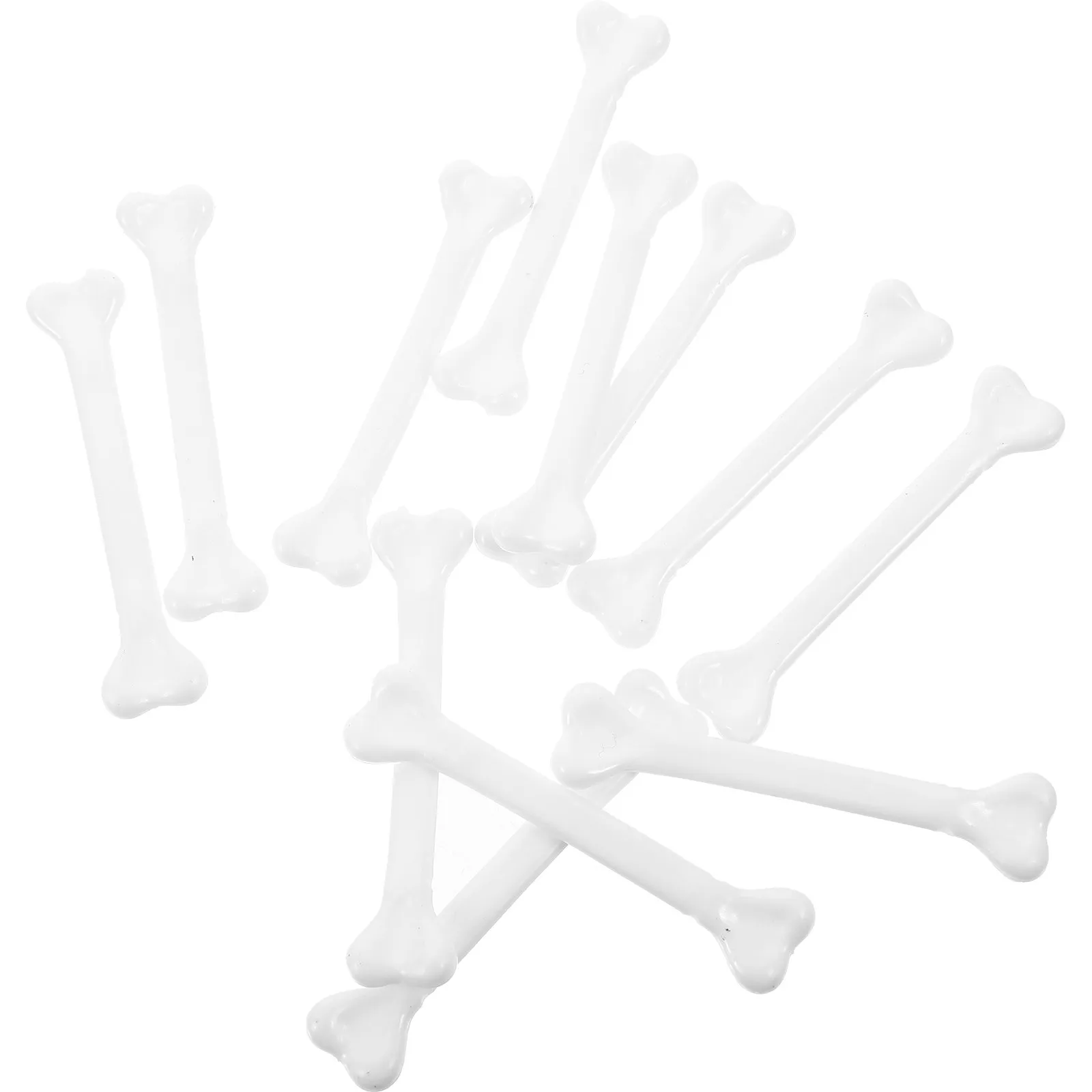 

12 White Mini Bones Plastic Bone Decor Halloween Props DIY AccessoriesHaunted House Stage Performance Decorative Item
