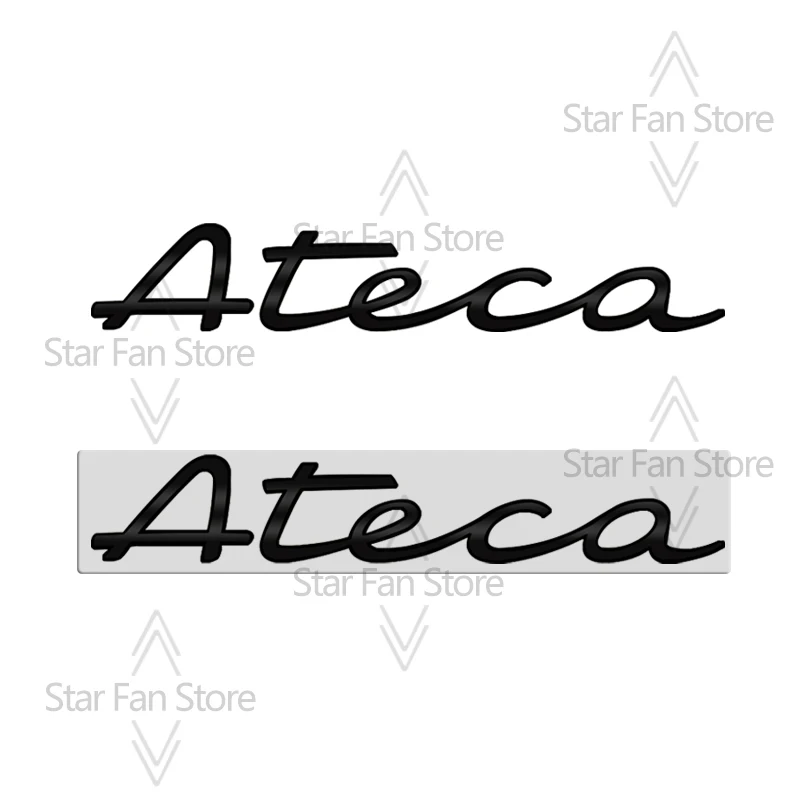 Metal Logo For Ateca New Badge SEAT 3D Stickers Fender Emblem Decal Auto Accessories Letter Lettering Decoration Car Styling