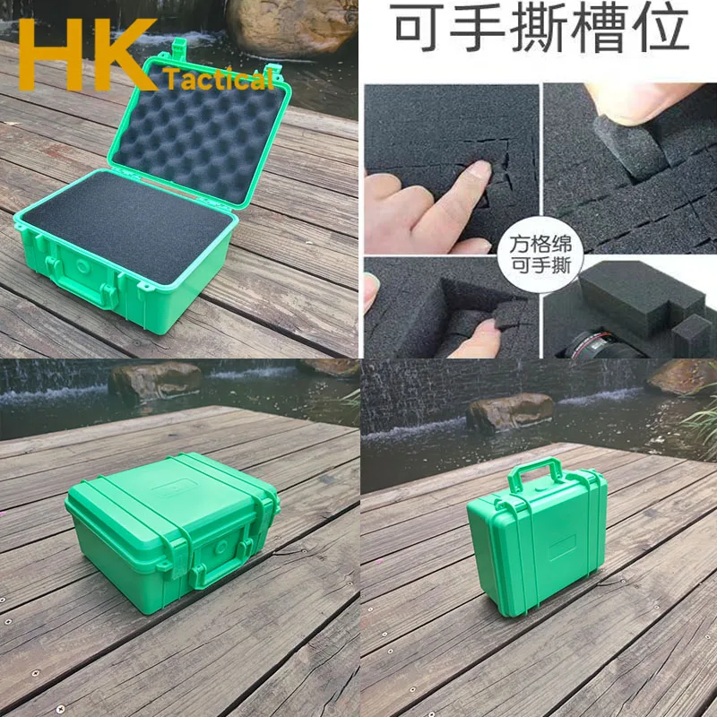 Safety Instrument Tool Box PP Plastic Storage Toolbox Sealed Tool Case Shockproof Knives Folding Box