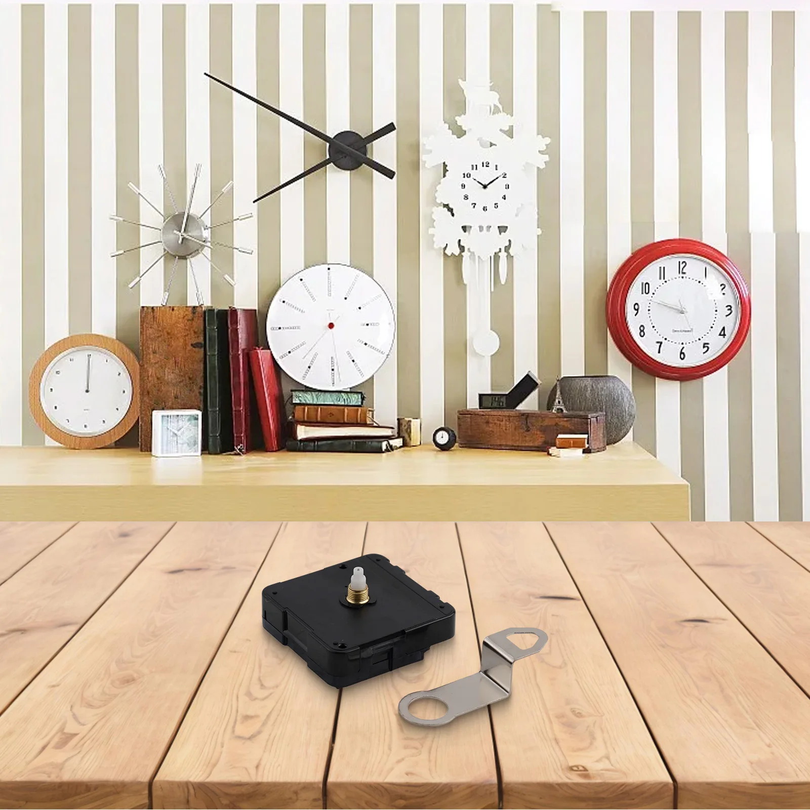 Clock Mechanism Motor Battery Operated Clock Mechanism Standard Ticking Sweep Accurate Travel Time Daily Error Of 1 Second