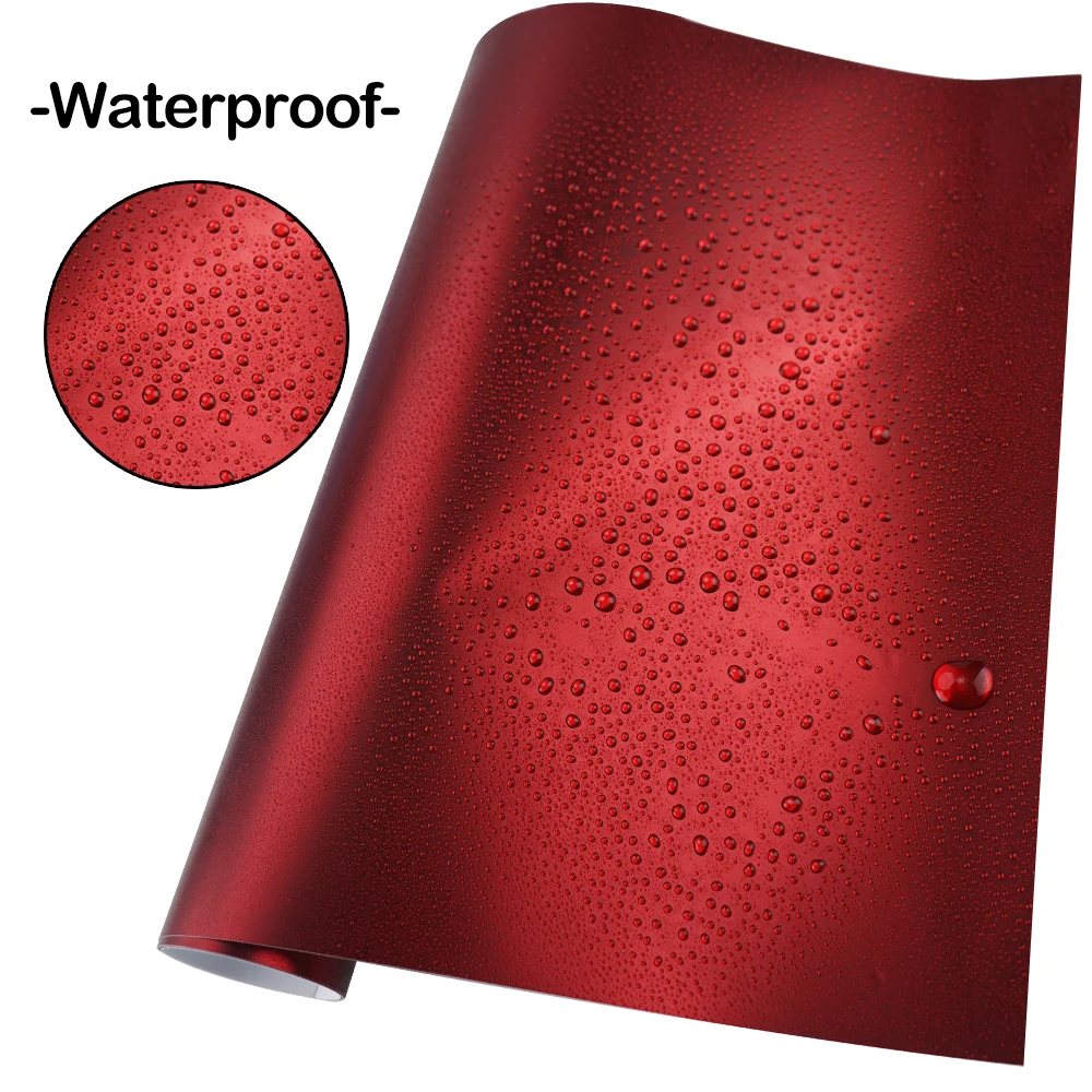 152cmx17m Romantic Romani Red Vinyl Matte Car Wrap Cover Adhesive Accessories Wrap Film Adhesive Vehicle For Porsche 718/911