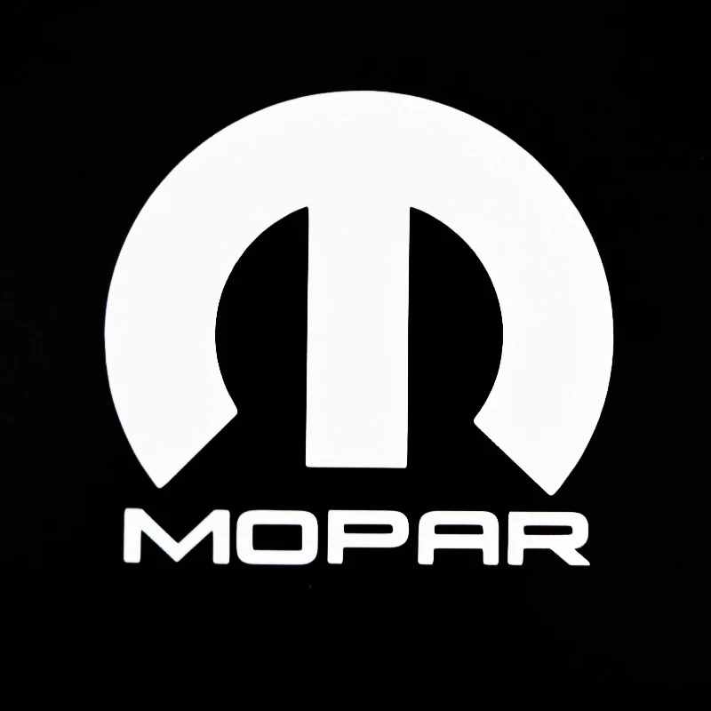 Mopar Logo for Ram Charger Challenger Window Sticker Vinyl Decal Car Styling Automobile Accessories Black/Silver,13cm*13cm