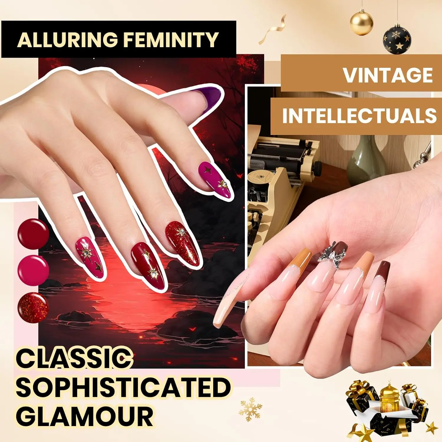 مجموعة طلاء أظافر جل مكونة من 110 قطعة، 100 لونًا مع قاعدة ومعطف علوي لتقليم الأظافر بنفسك في المنزل