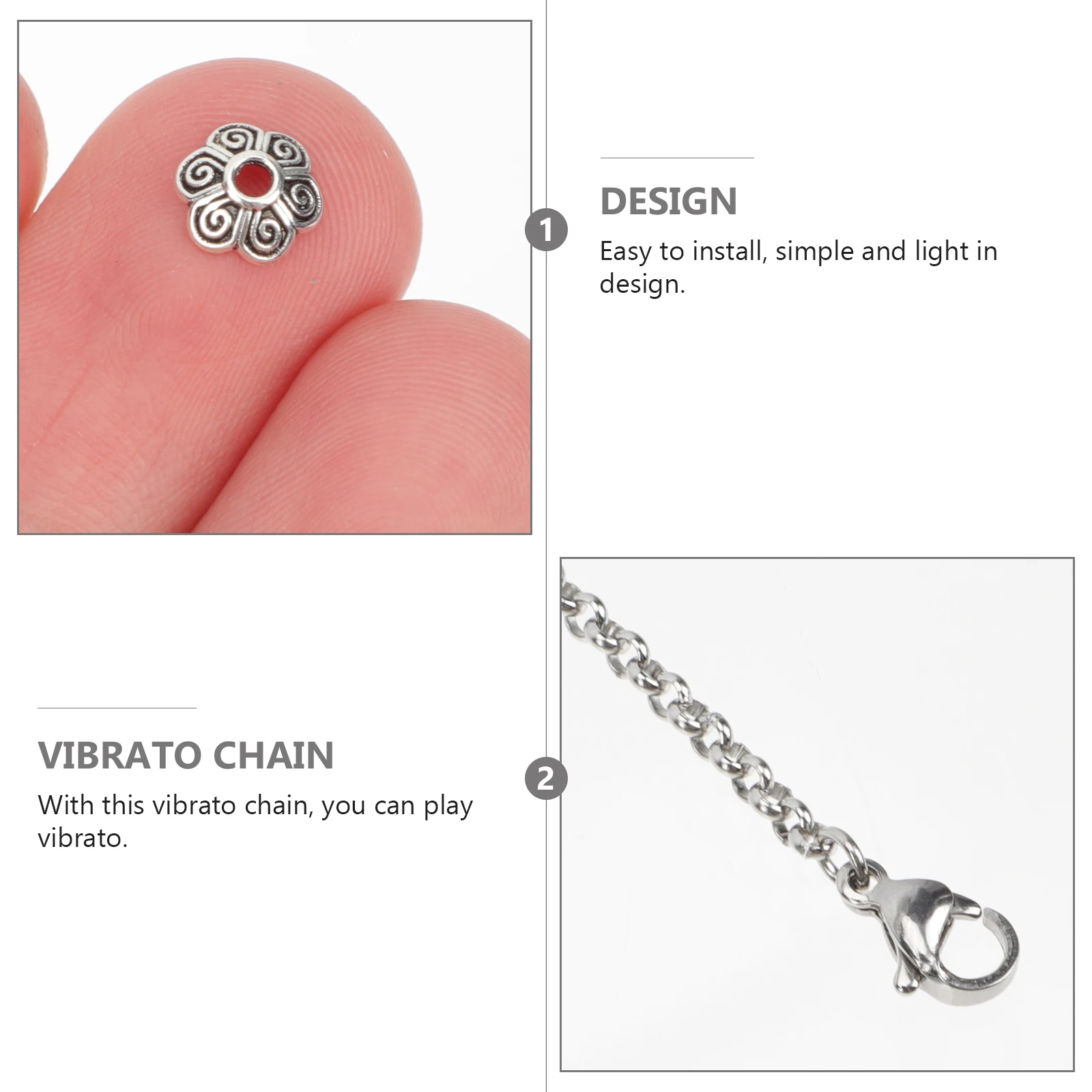 

Thumb Chain Piano for Adults Multifunction Finger Zinc Alloy Musical Kalimba Instrument