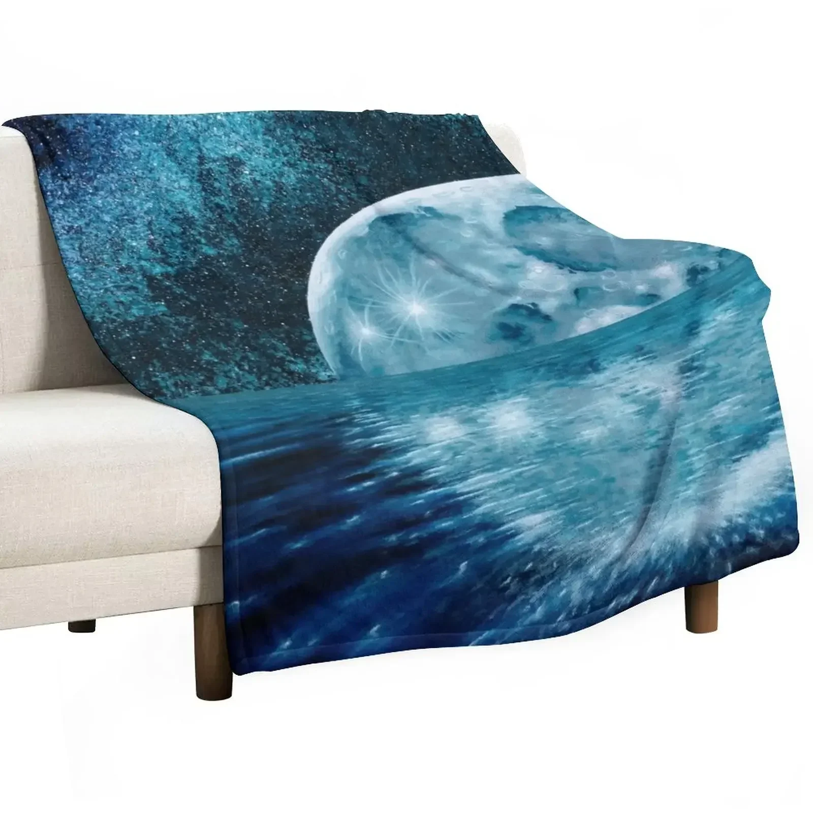 

Lunar Mirror Throw Blanket Hairys Warm Blankets