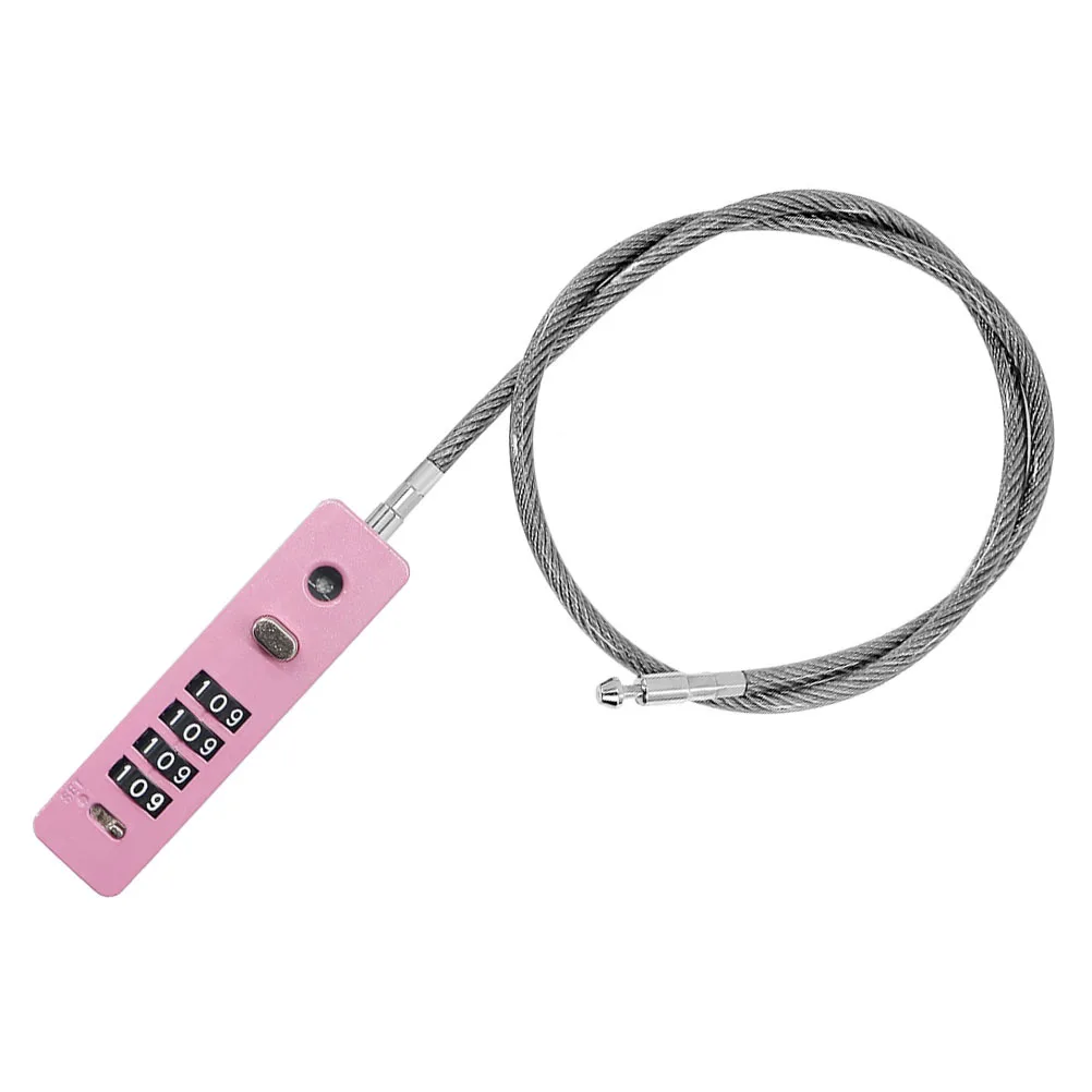 Steel Wire Combination Lock 4-Digit Splashproof Anti-Theft Bike Cable Lock for Electric Scooter Basket Cabinet