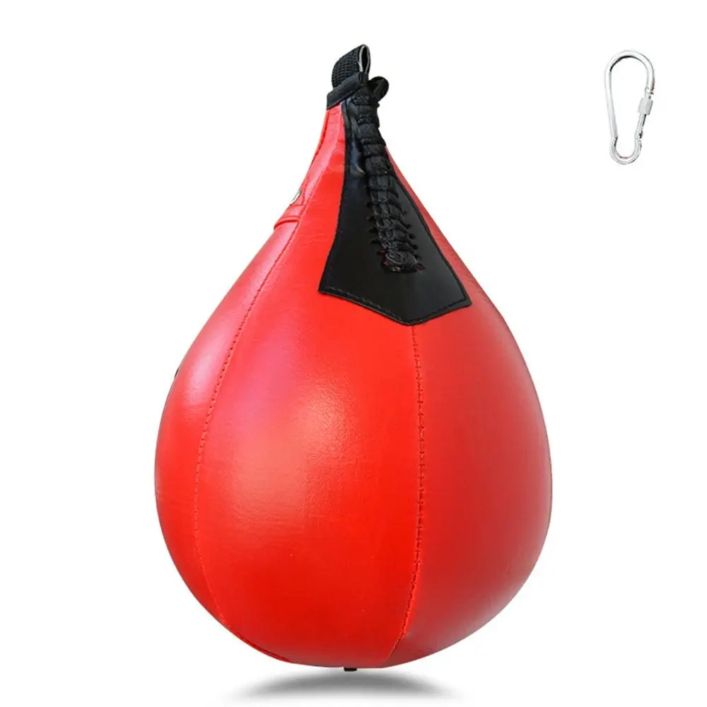 حقيبة سرعة الملاكمة الجلدية الأنيقة الملاكمة MMA الثقيلة الكمثرى الملاكمة Speedbags الملاكمة التايلاندية اللياقة البدنية القتال سرعة منعكس حقيبة