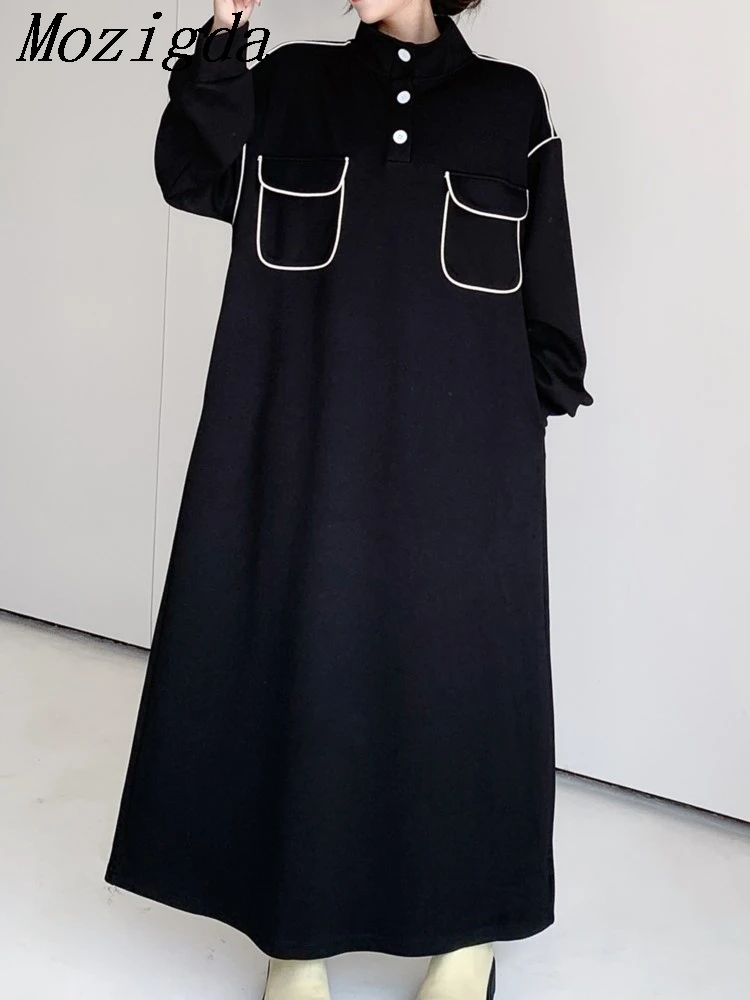 Oversize Lente Shirt Jurk Vrouwen Koreaanse Lazy Oaf Losse Lange Mouw Dames Jurken Vestidos Robe Femme