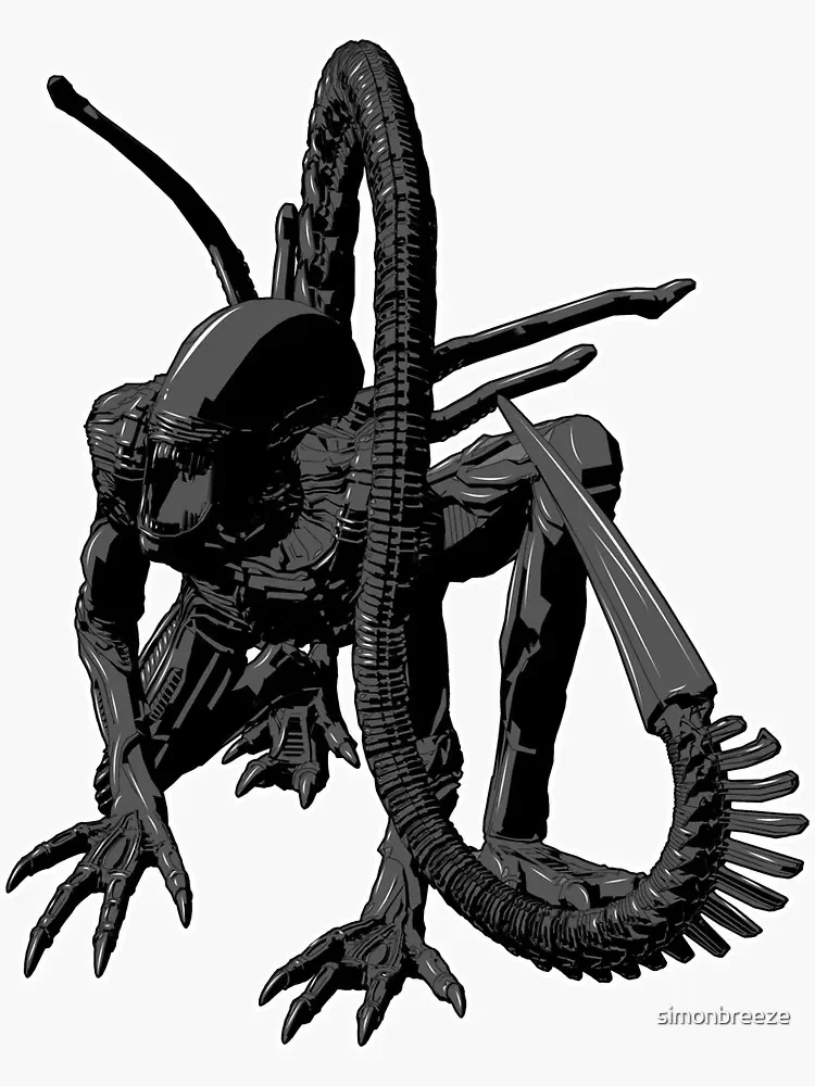 Alien Sticker Phone Bumper Guitar Truck Window Anti Scratch Exterior Parts Exterior Decal Decor view 2