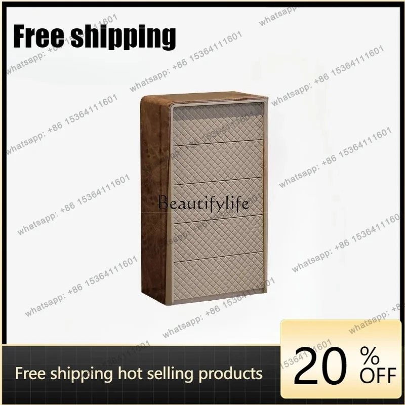 jj4 Light luxury chest of drawers villa large flat floor custom senior bedroom storage cabinet