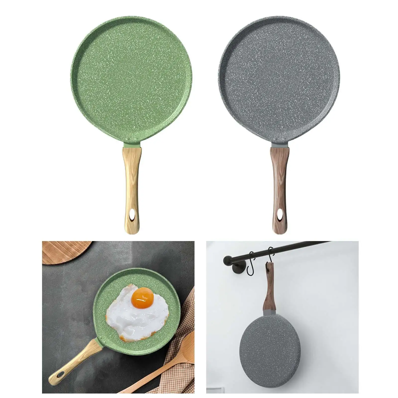 Nonstick Crepe Pan Flat Skillet Tortilla Maker Universal Frying Pan Pancake