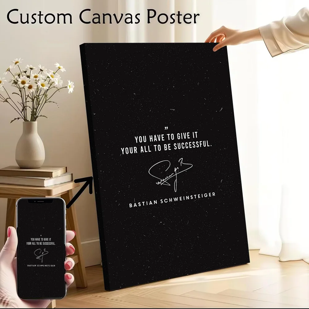 Pôster impresso em tela de Bastian Schweinsteiger, imagens personalizadas, arte de parede, pintura em tela para pinturas decorativas, decoração de quarto
