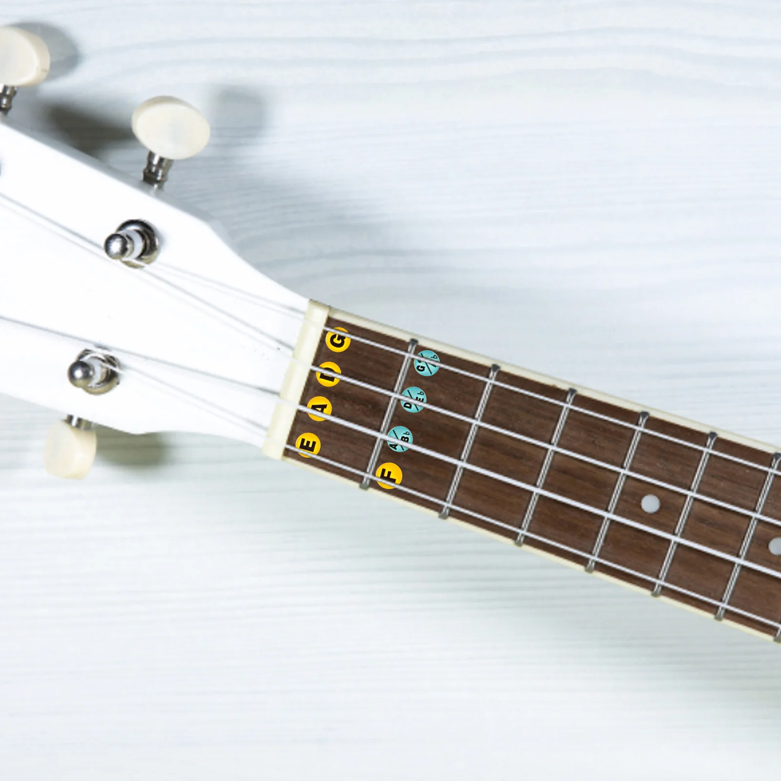 

2Pcs Bass Sticker Fretboard Note Map Decals Scale Learning Helper Electric Guitar Supply Practical Accessories