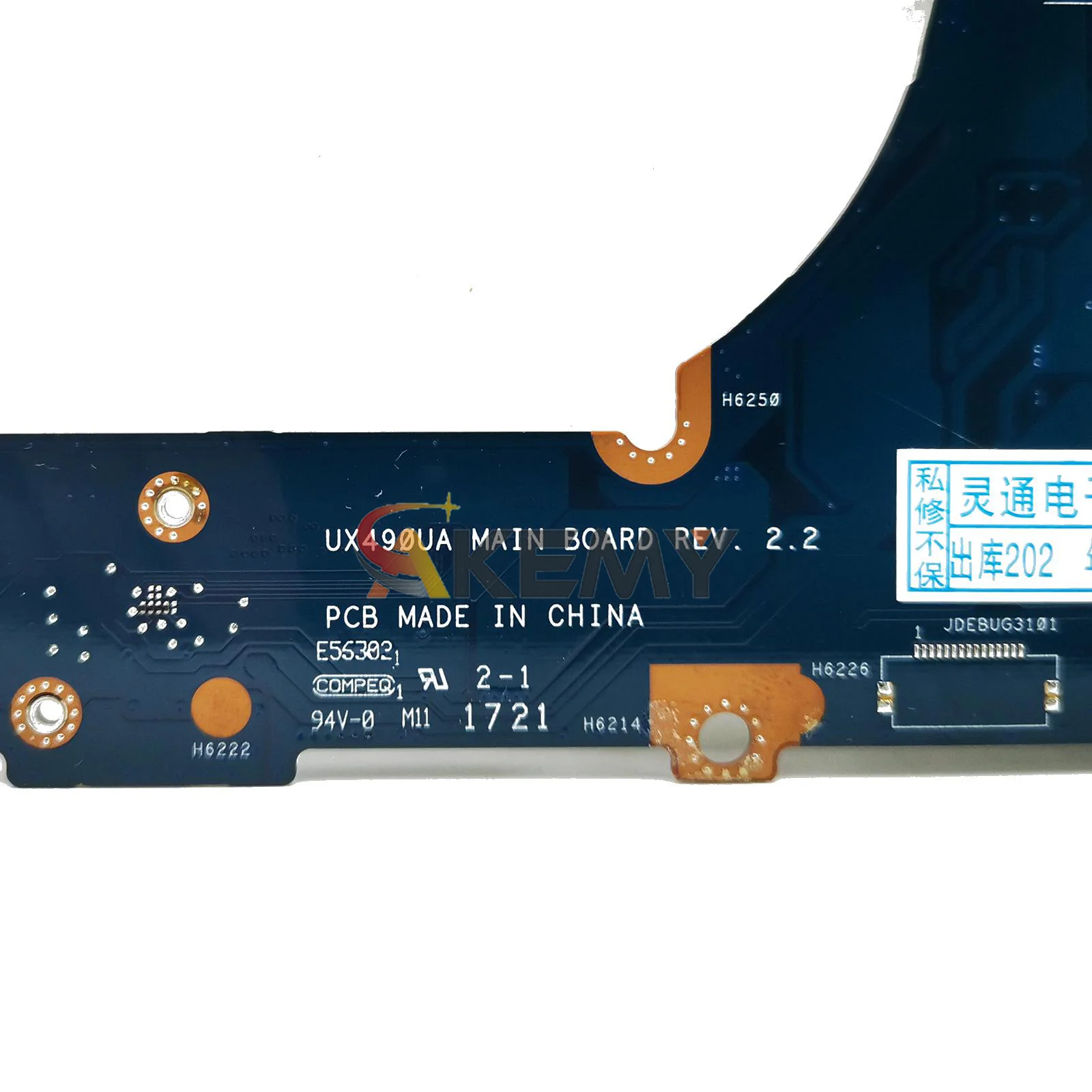 UX490UA เมนบอร์ดแล็ปท็อปสำหรับ ASUS ZenBook UX490U UX490UA UX490UAK UX490UAR โน้ตบุ๊คเมนบอร์ด i3 i5 i7 CPU 100% ทดสอบ OK