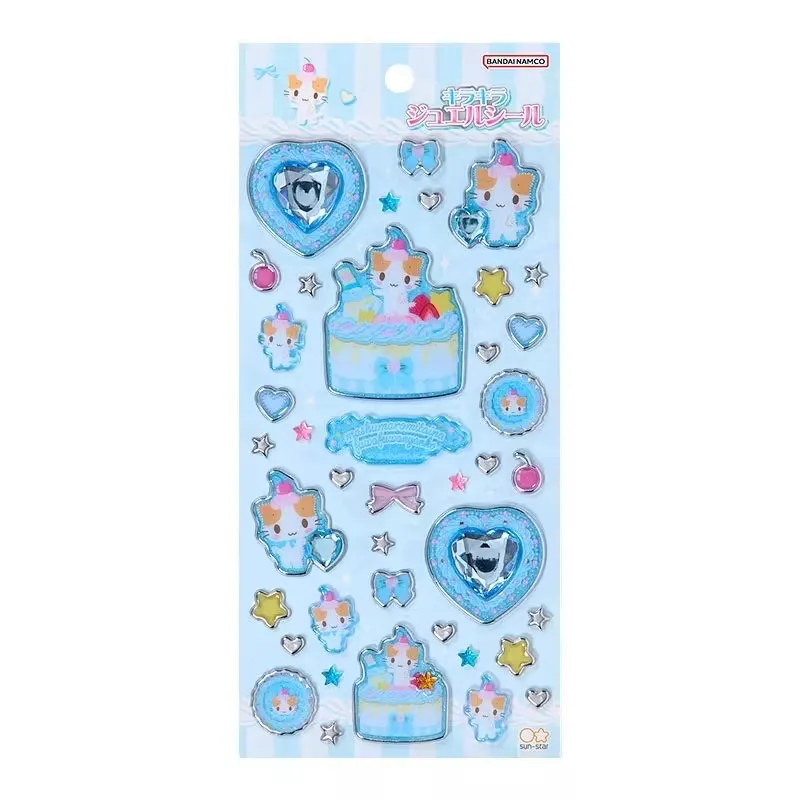 

Masyumaro Fluffy Fuwa Nyanko Cat наклейки лист 3D Jewel Kawaii милые наклейки для скрапбукинга аниме наклейки для ноутбука Декор книги