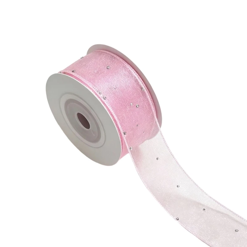  Sparkling Ribbon 10Yard Mesh Ribbon for Wedding Decors Gift Wrap and Party Favor