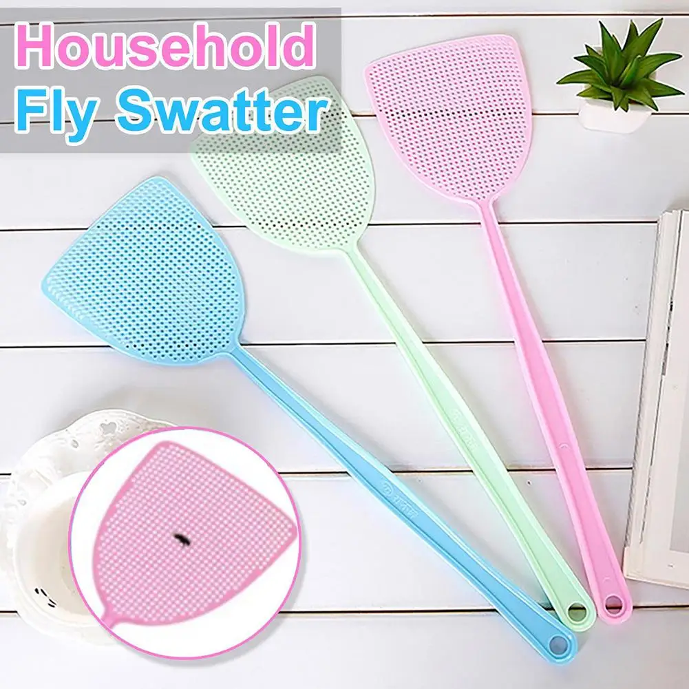 Plastic Fly Swatter para casa, ferramentas leves repelentes de insetos, Mosquito e cozinha, 3PCs