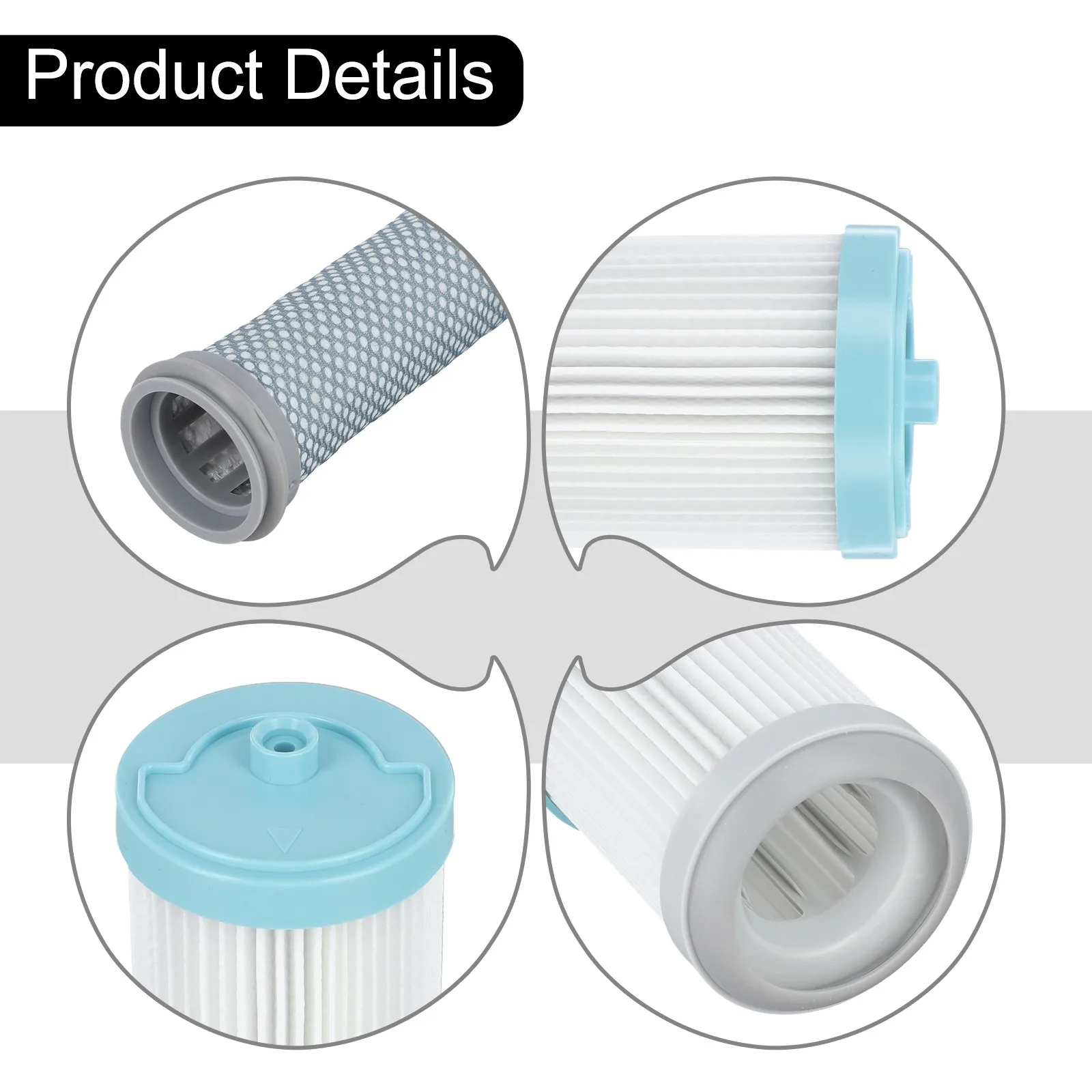 3 Piece Filter Kit for A10 for a11 Hero Master ONE for s11 X Cordless Vacuum Cleaner Designed for Optimal Filtration