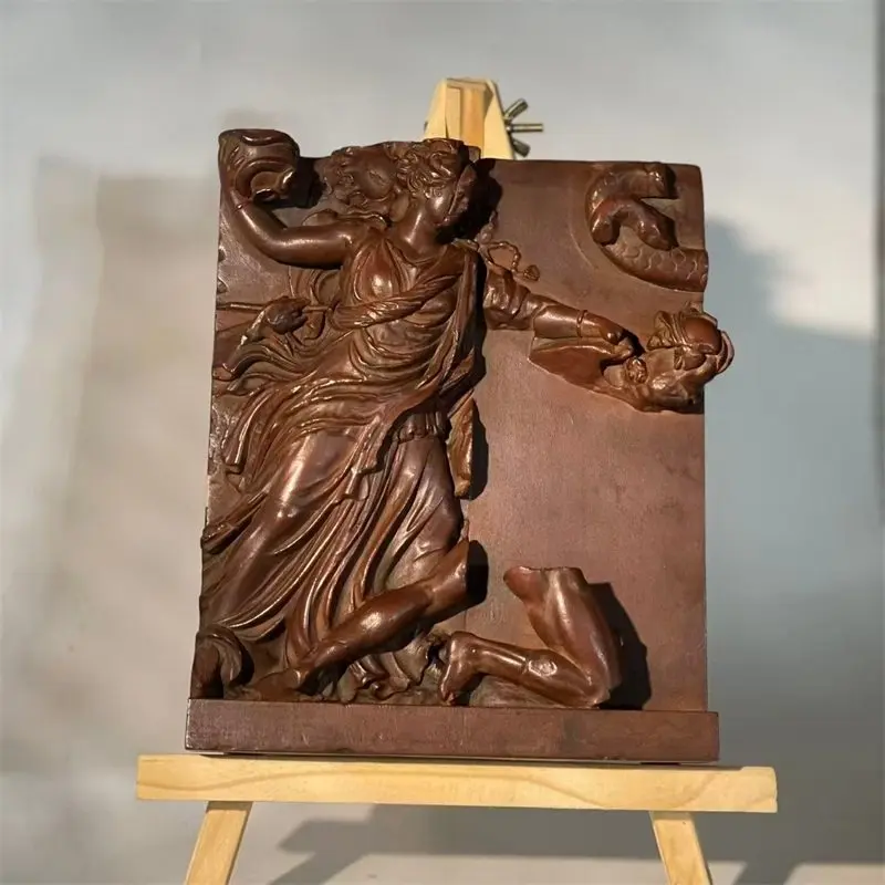 Replica Pergama altar relief, Greek mythology, goddess of darkness, Nyx ornament, European classical art decoration