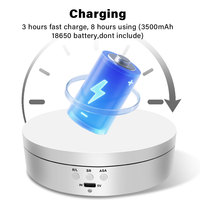 Three Speeds Motorised Rotating Mirror Display Stand,360 Degree Turntable, Jewellery Holder,USB Power Supply, Rotating Shooting