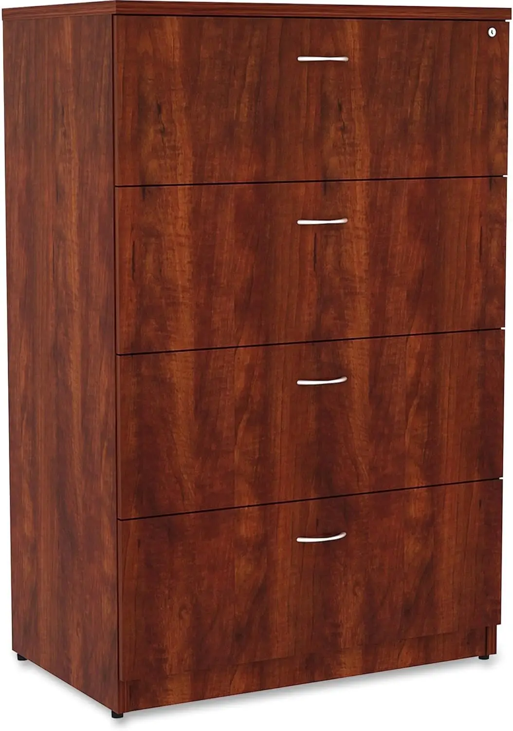 Lorell 34387 4-Drawer Lateral File, 35-1/2-Inch x22-Inch x54-3/4-Inch , Cherry