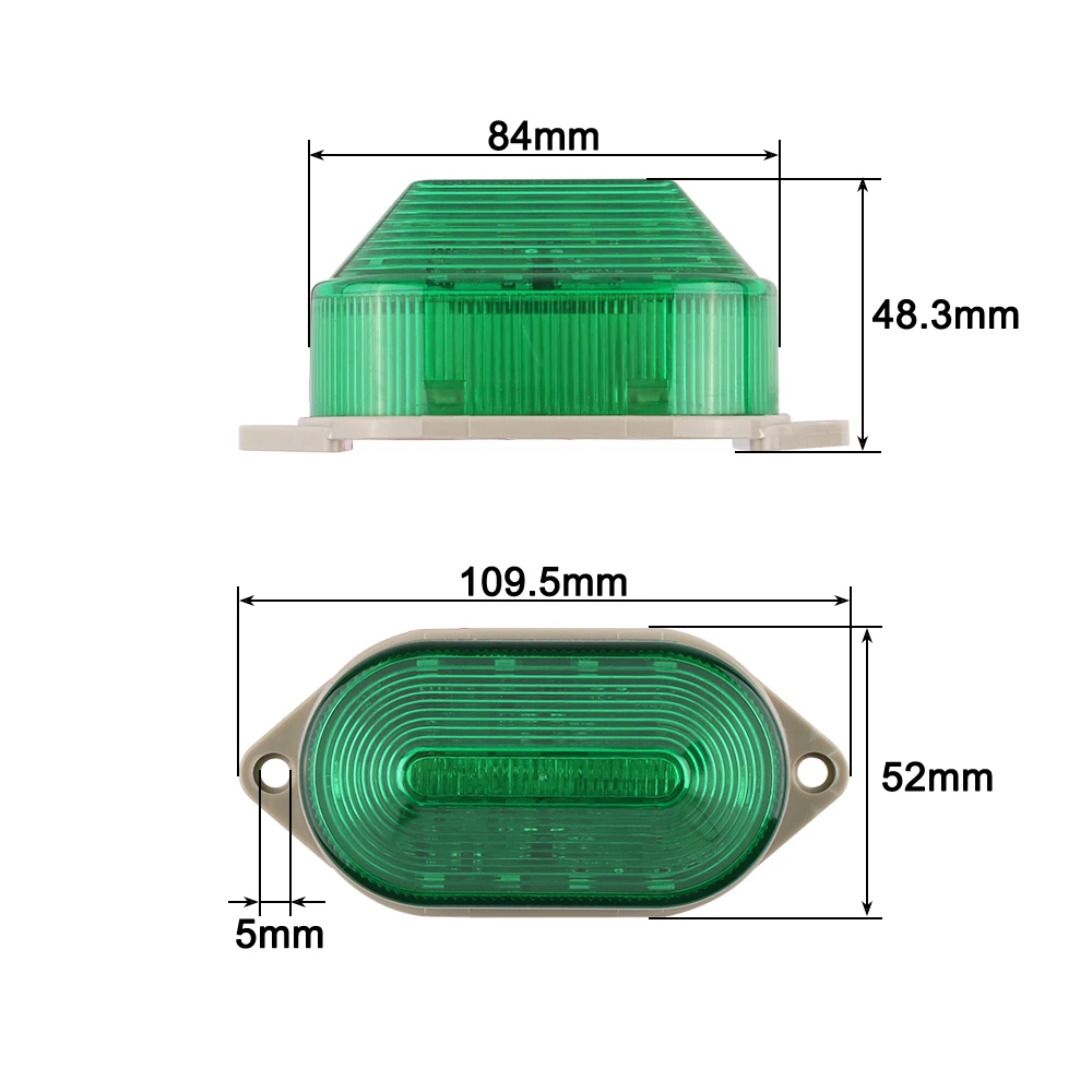 LED-3051 스트로브 신호 경고등 12V 24V 220V 표시 등 LED 램프 작은 깜박이는 빛 보안 경보