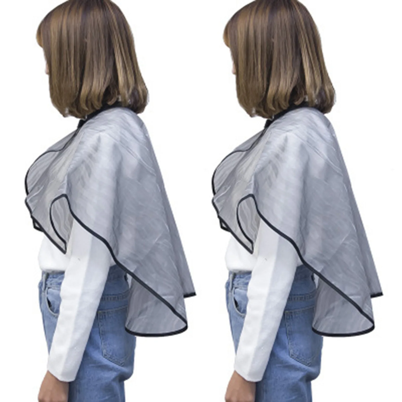 A94E-2X Salon de coiffure coupe collier châle imperméable EV colorant pour cheveux Perm couleur Cape Pro coiffeur tablier pour coupe de cheveux