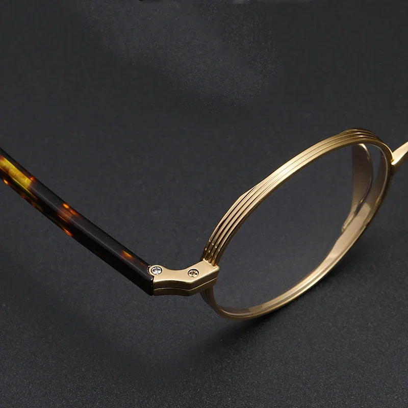 Csillogás Design férfiak handmade Ip Titán Futam Képkeret Acetát Fegyver szemüvegek Nők évjárat Optikai Rövidlátás Szemüveg Képkeret