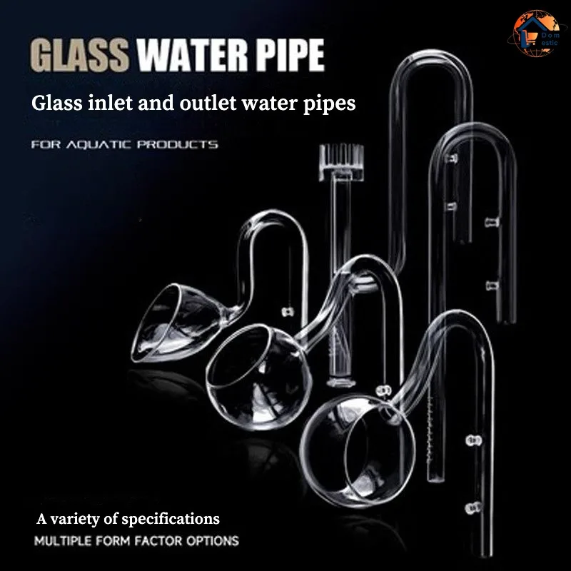 Aquarium ADA Style 13mm 17mm Glass Lily Pipe Inflow Outflow Tube The Glass Inlet Outlet Water Pipe for Fish Tank filter 12/16mm