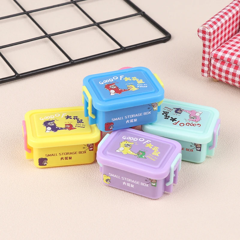 1/12 Dollhouse Mini Storage Box Model Dollhouse Home Decoration Dolls House Accessories For Kid Pretend Play Toys