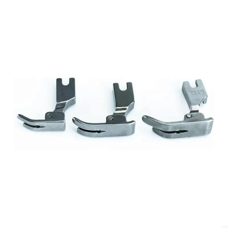 ชุด U0DE ของ 3 Steel Presser Feet Feet Sewing Accessory สำหรับจักรเย็บผ้าอุตสาหกรรมทำให้มั่นใจได้ว่าการปฏิบัติและการติดตั้งง่าย