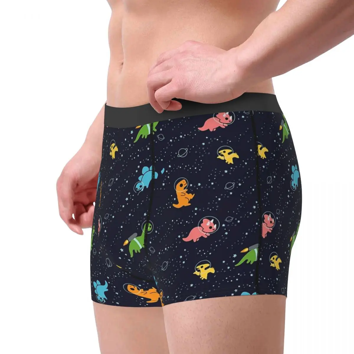 Dinosaur Dinosaurs In Space Underpants Breathbale Panties Male Underwear Comfortable Shorts Boxer Briefs