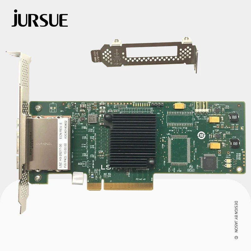 Placa Controladora Externa 6gbps Pistas Pci e Sas Sata Hba Modo de ti Zfs Nas Norom Expander Lsi-92008e