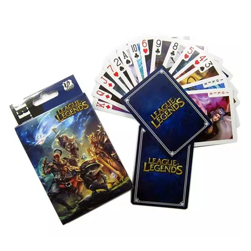 54 Sheets/Set Game LOL League of Legends Poker Cards Cartoon Character Collection Playing Cards Cosplay Gift