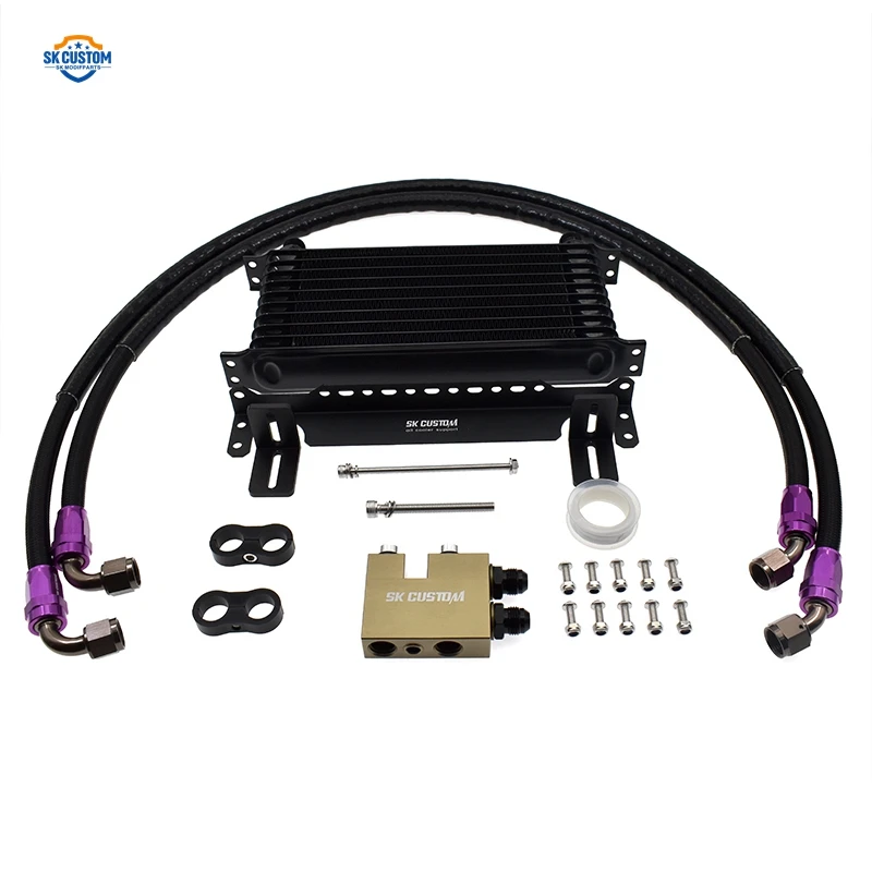 

CUSTOM Aluminum N54 N55 Engine Oil Cooler Kit For BMW 1Series E81 E82 3 Series 335i E90 E92 E93 Cooling Kit