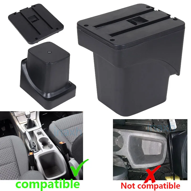 For Ford Focus 2 Armrest Box For Ford Focus mk2 Car Armrest Car Accessories Interior details Retrofit parts Storage Box