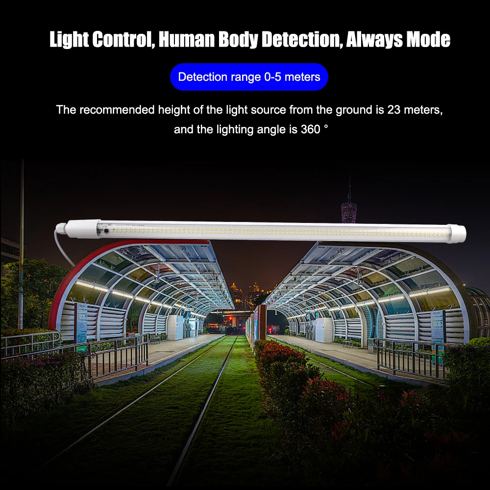 Camping Lantern Emergency Flashlight Waterproof Multifunctional LED Solar Tube Light For Balcony Corridor Outdoor Remote Control