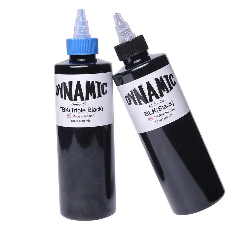 8oz (240ml) Professional Tattoo Ink Original Authentic Triple Black Heavy White Body Art Makeup Tattoo Microblading Pigment