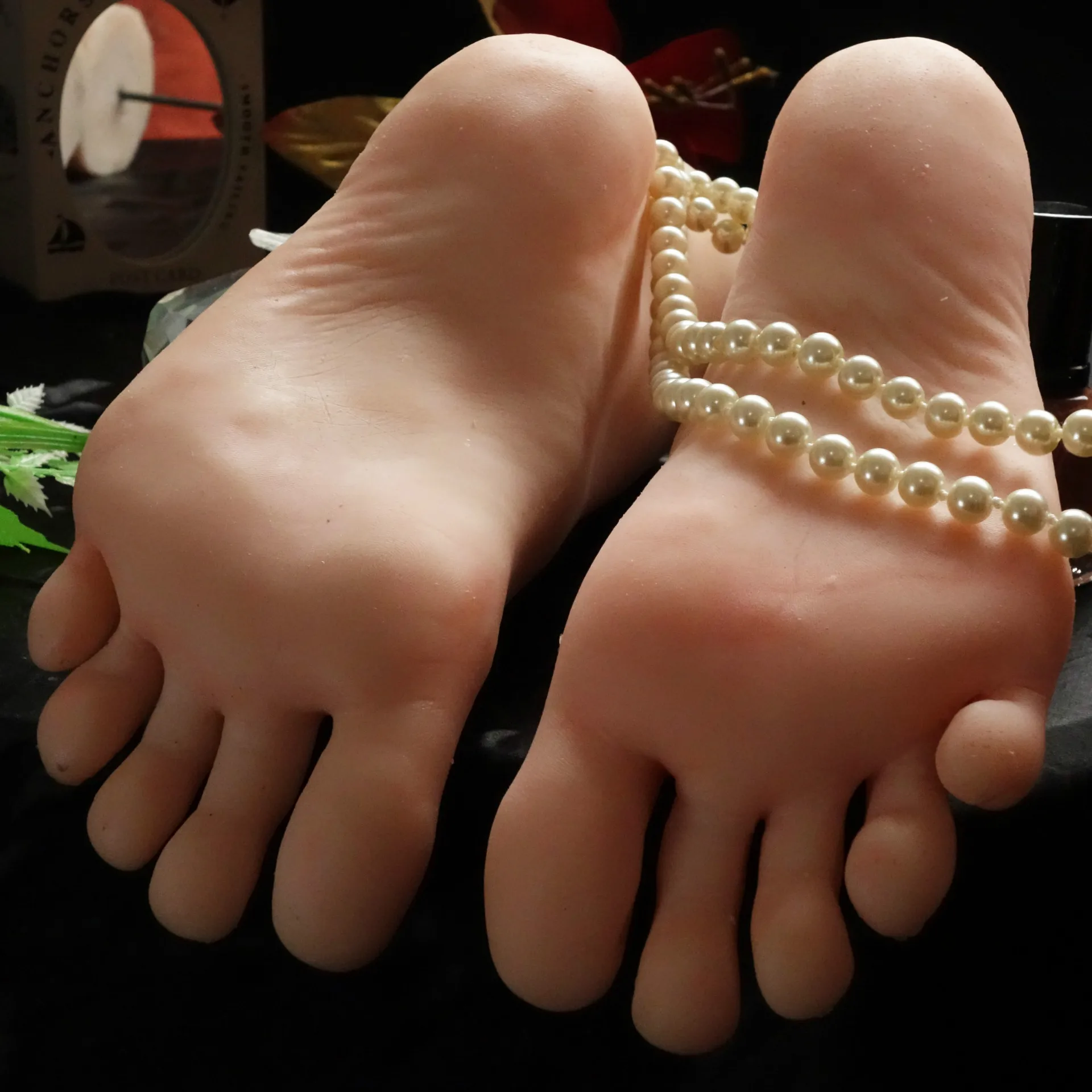 

Fake Nail Practice Foot 3705 Simulation Silicone Feet Model Female Mannequin Foot Fetish For Manicure Photograph Shoes Display