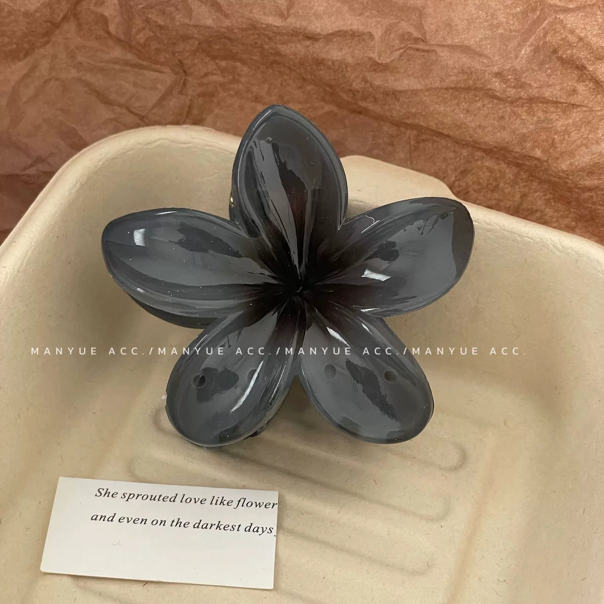 Elegante Farbverlauf-Haarspangen, Blumen-Haarklammern, große modische Haarschmuck-Haarnadeln für Damen und Mädchen, Krabben-Haarspangen, Haar-Accessoires – Detail 10