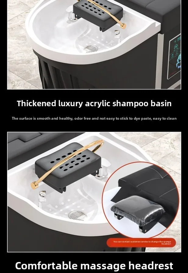 

ZZ high-end barber shop hair treatment shampoo bed smokeless moxibustion fumigation physiotherapy