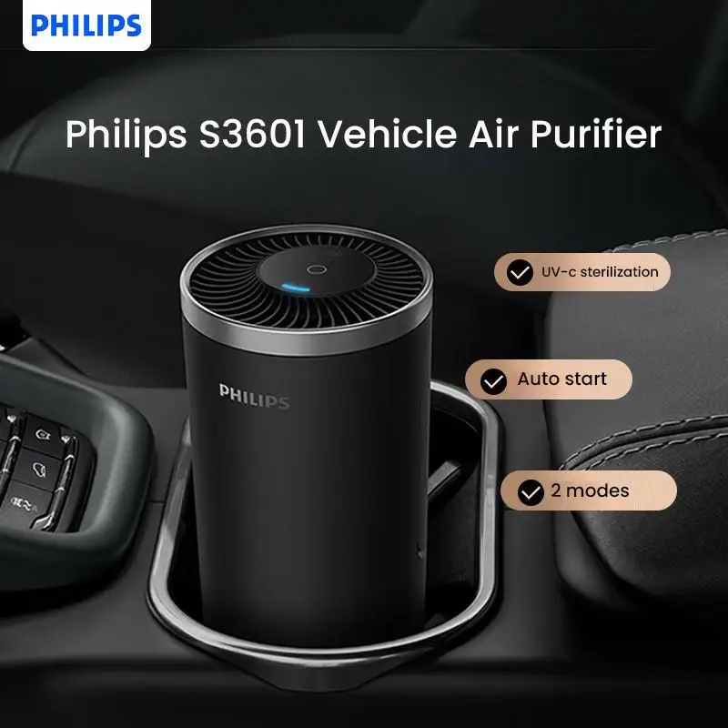 منقي هواء السيارة من Philips Gopure S3601 S3602، ترشيح مستوى النانو، مصدر طاقة USB مع ترشيح UVC #1