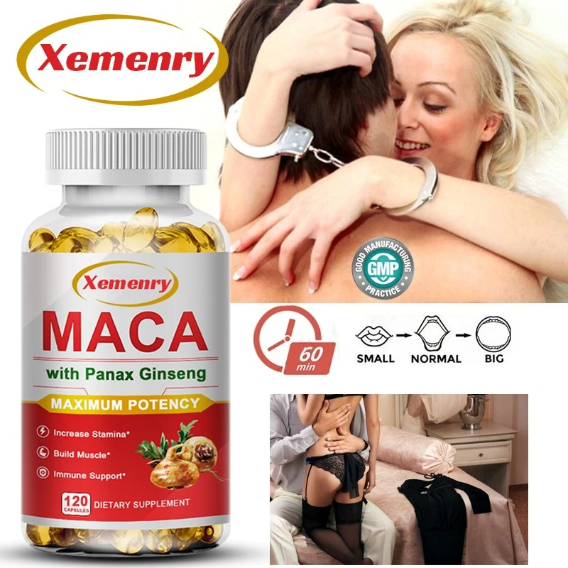 

Maca Capsules - Supports Reproductive Health Natural Energizer, Improve Athletic Performance, Endurance