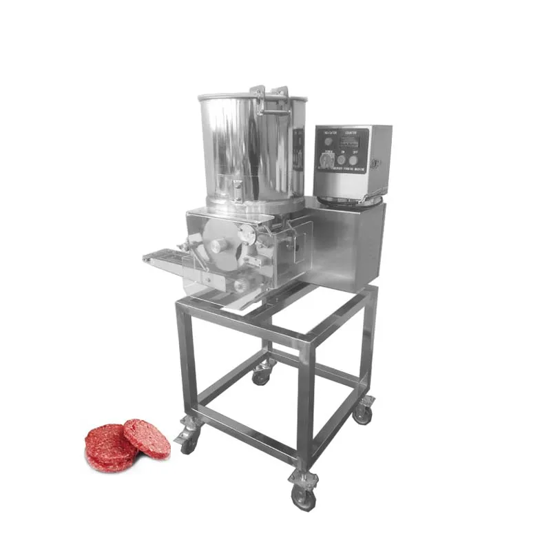 

Commercial Potato Burger Patty Fish Shrimp Beef Vegan Meat Pie Chicken Nuggets Cutlet Forming Battering Breading Machine