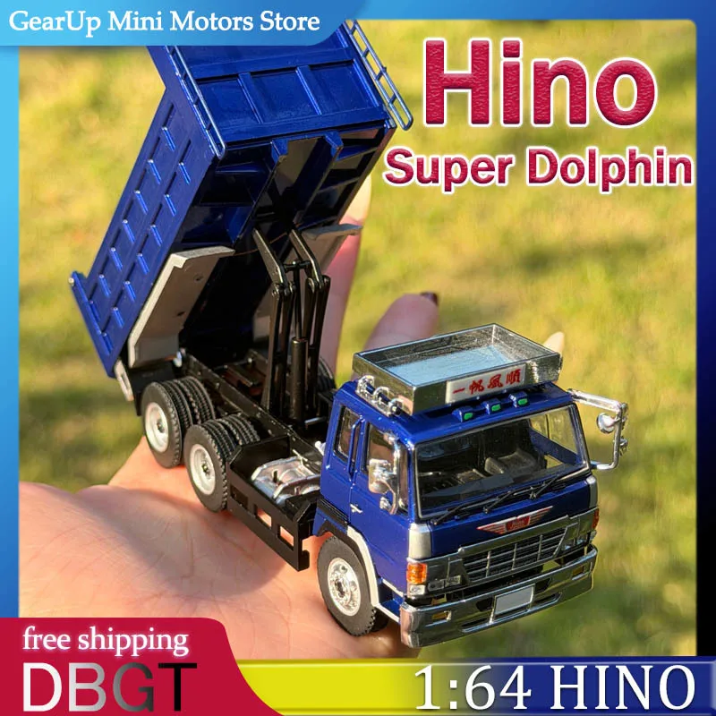 

Новая модель самосвала Hino Profia DBGT 1:64 в индивидуальных цветах, японская строительная техника, литая под давлением, для коллекционеров грузовиков