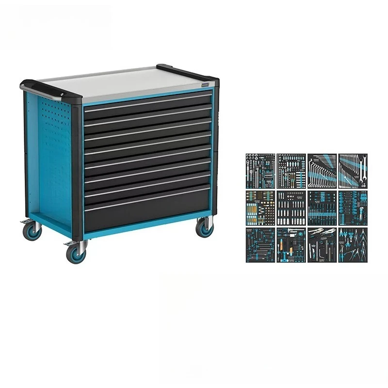 Tool cart set 619-piece set, auto repair mobile cabinet, auto repair tools