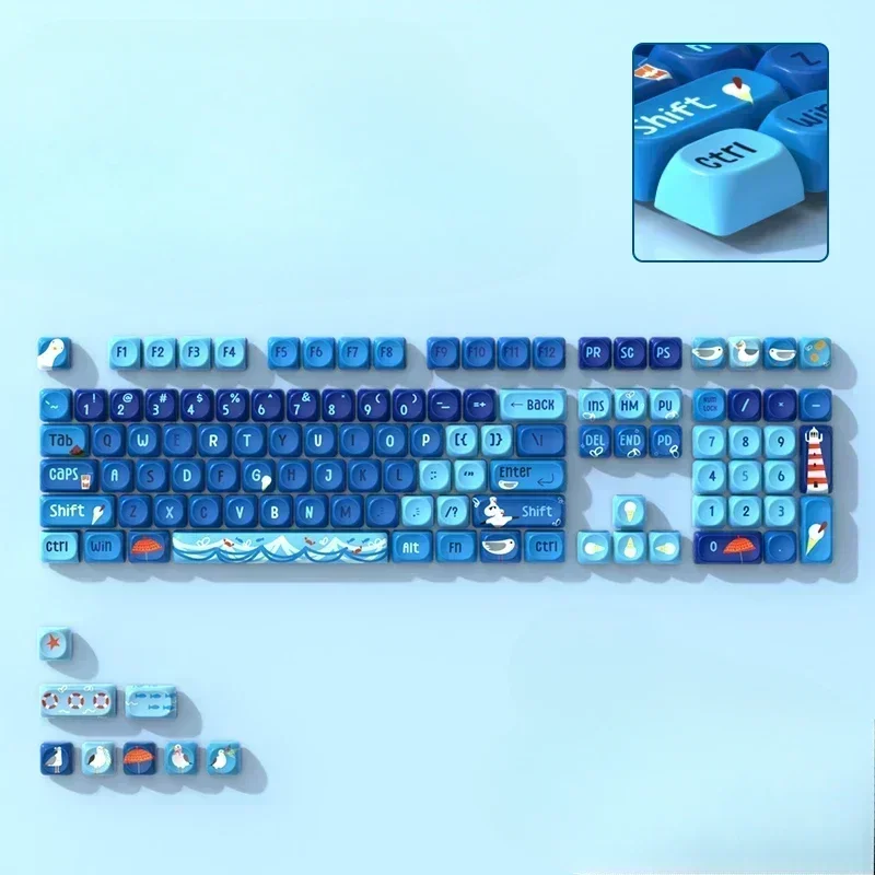 

MOA keyboard keycaps pbt sublimation personality creative guest girl cute 87/68/108/75/98 keys full set