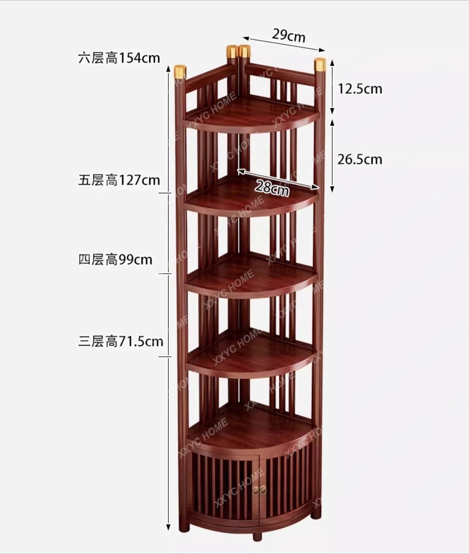 

Z Corner Cabinet Corner Shelf Side Cabinet Living Room Multi-layer Storage Cabinet
