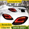 벤츠 W205 C 클래스 2014-2021 LED 자동차 미등 업그레이드, 다이내믹 스타일 디자인, 다이내믹 시그널 램프 액세서리, 페어 3
